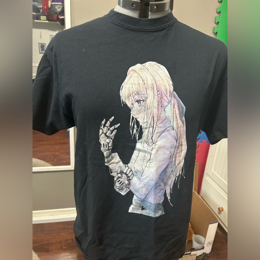 Gently Worn Violet Evergarden shirt. Size large